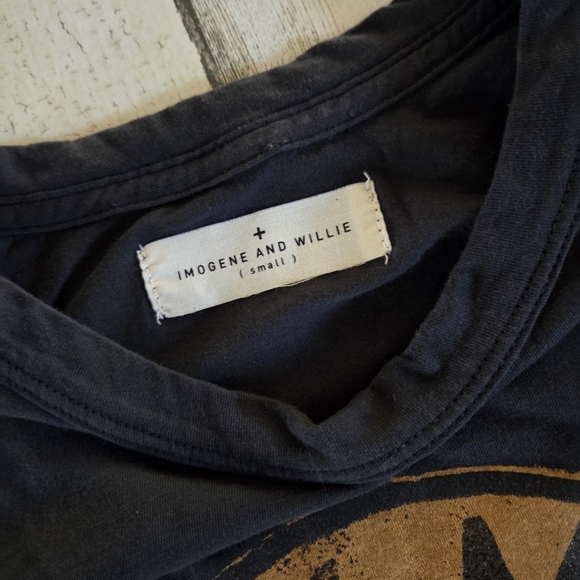 imogene + willie Black Magic Tee Black Cat Orange Small - Picture 4 of 7